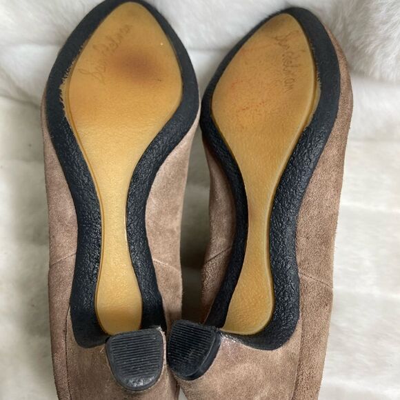 Sam Edelman light brown leather suede ankle boots black  with elastic si… - Picture 10 of 12